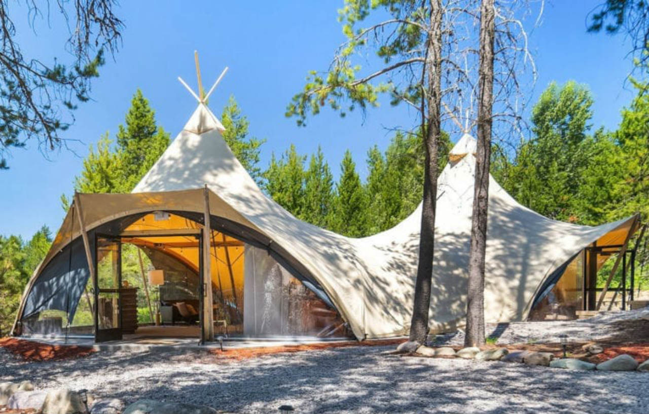 Under Canvas Glacier Coram المظهر الخارجي الصورة